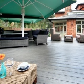 pub garden decking surrey