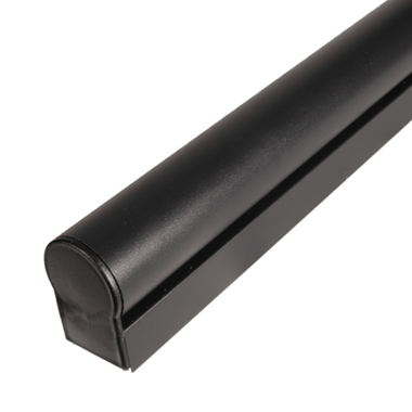 Black Aluminium Post 180 Degree Adjacent Connector