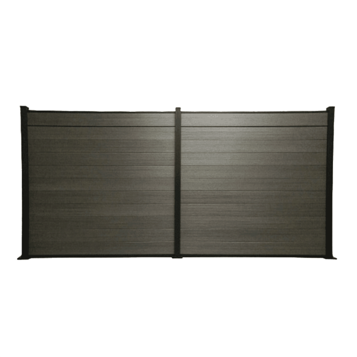 Duo Grey 1.8m Fence Panel Kit