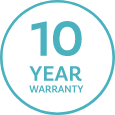 10 Year Warranty